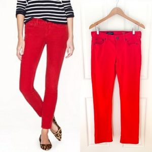 J.Crew Matchstick Red Denim Jeans